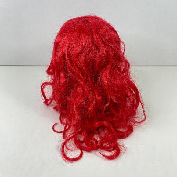 Long Red Curly Costume Wig With Bangs By Spirit Halloween For Adults - Picture 3 of 6